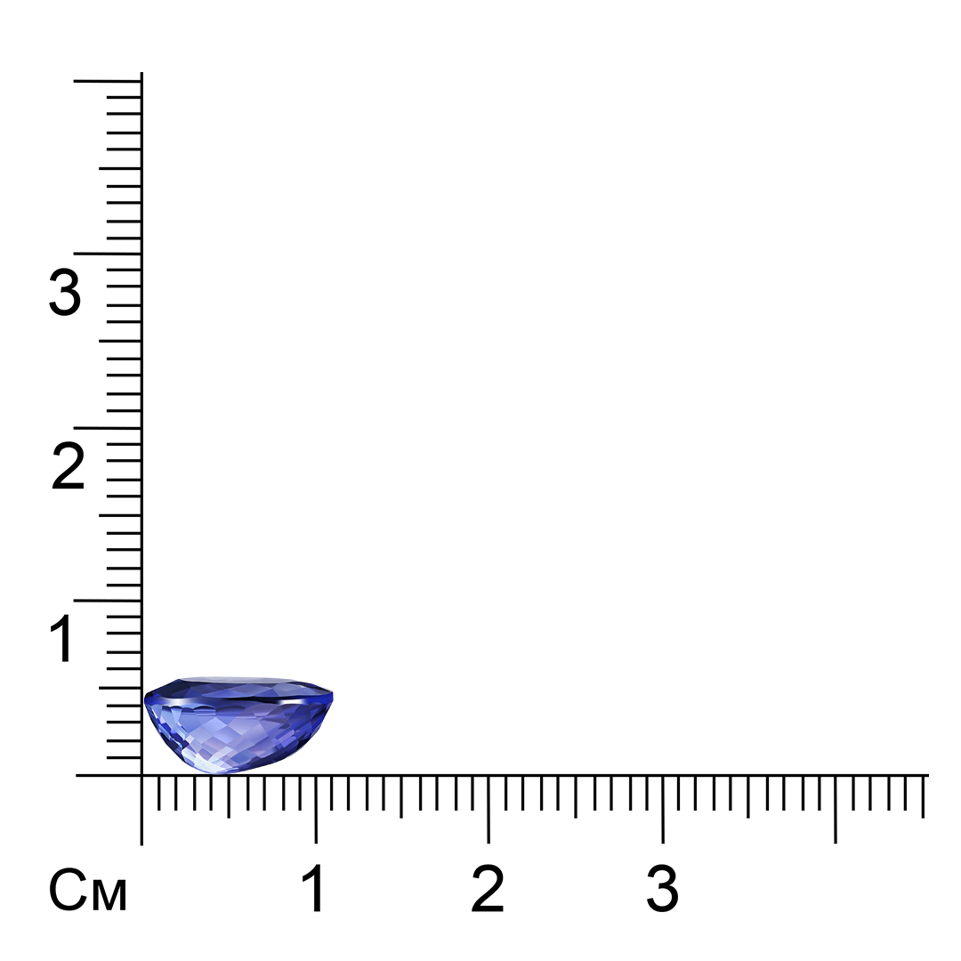 Танзанит овал (10,65*7,72*5,36) 3,22ct