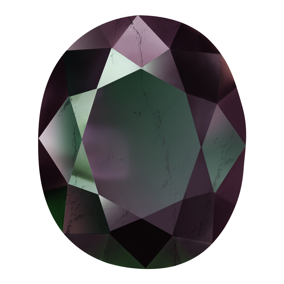 Александрит природный 1А/3 овал  (8,25*6,82*4,65) 1,89ct