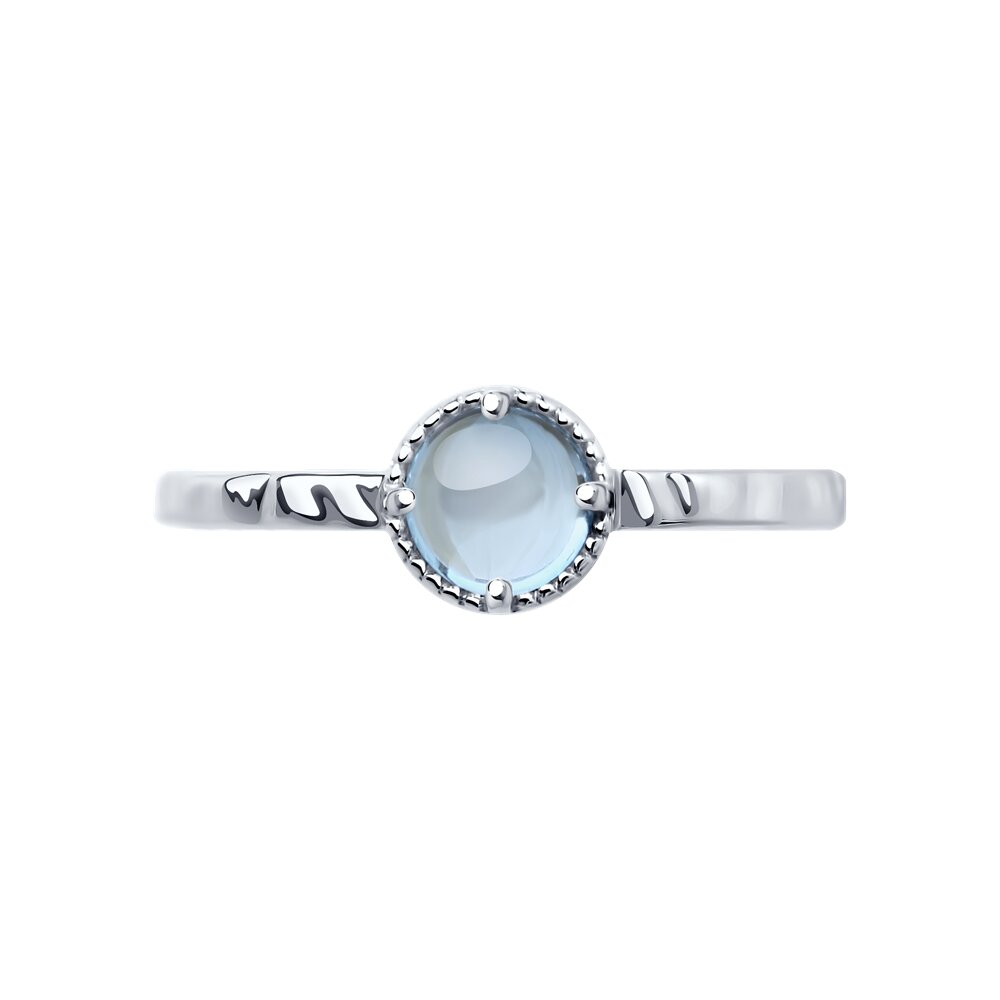 Серебряное кольцо с топазом Sky