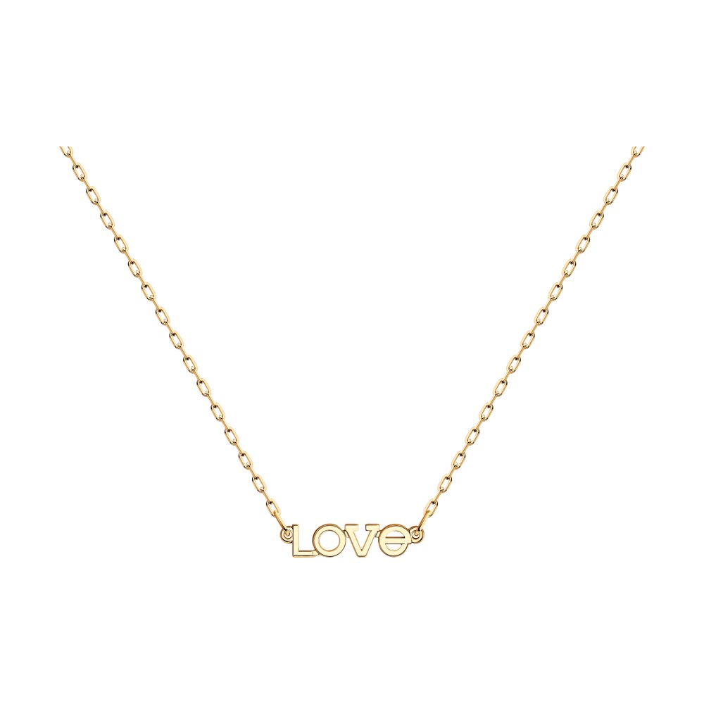 Колье из золота "Love"