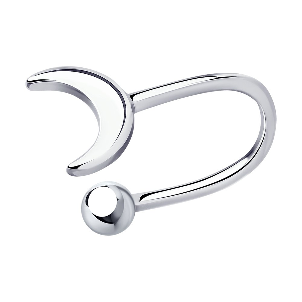 Серебряная серьга 925 пробы;