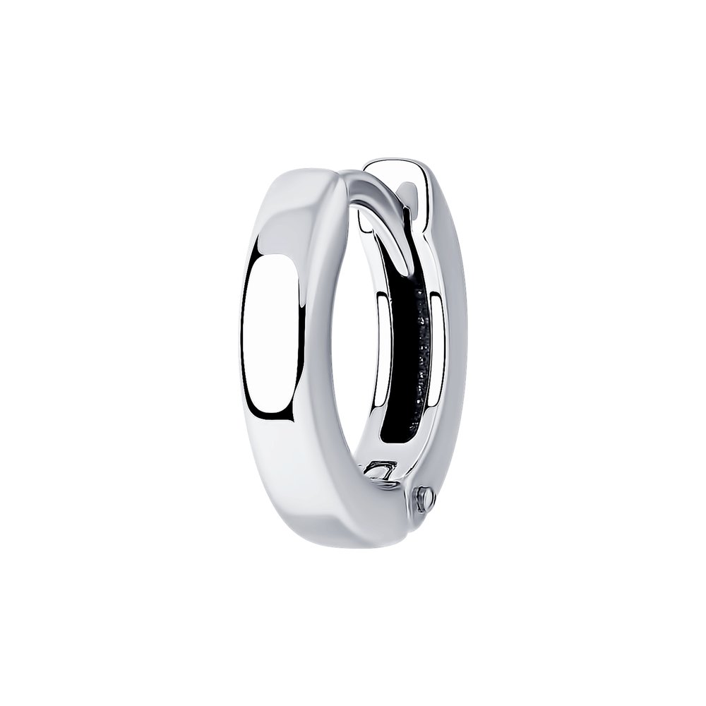 Серебряная серьга 925 пробы; оксидирование;