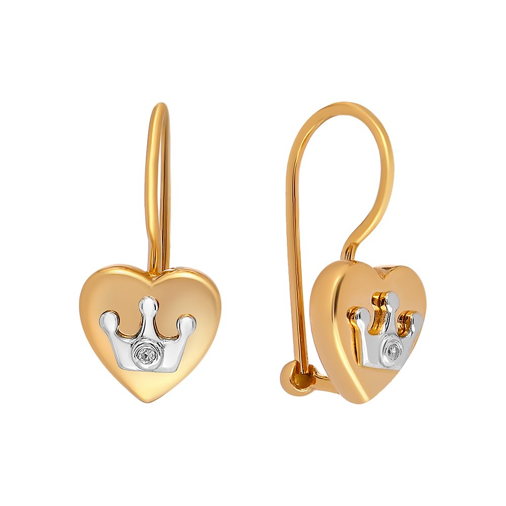 Серебряные серьги 925 пробы; вставки 2 Бр.Кр-17 0,008 2/3А;