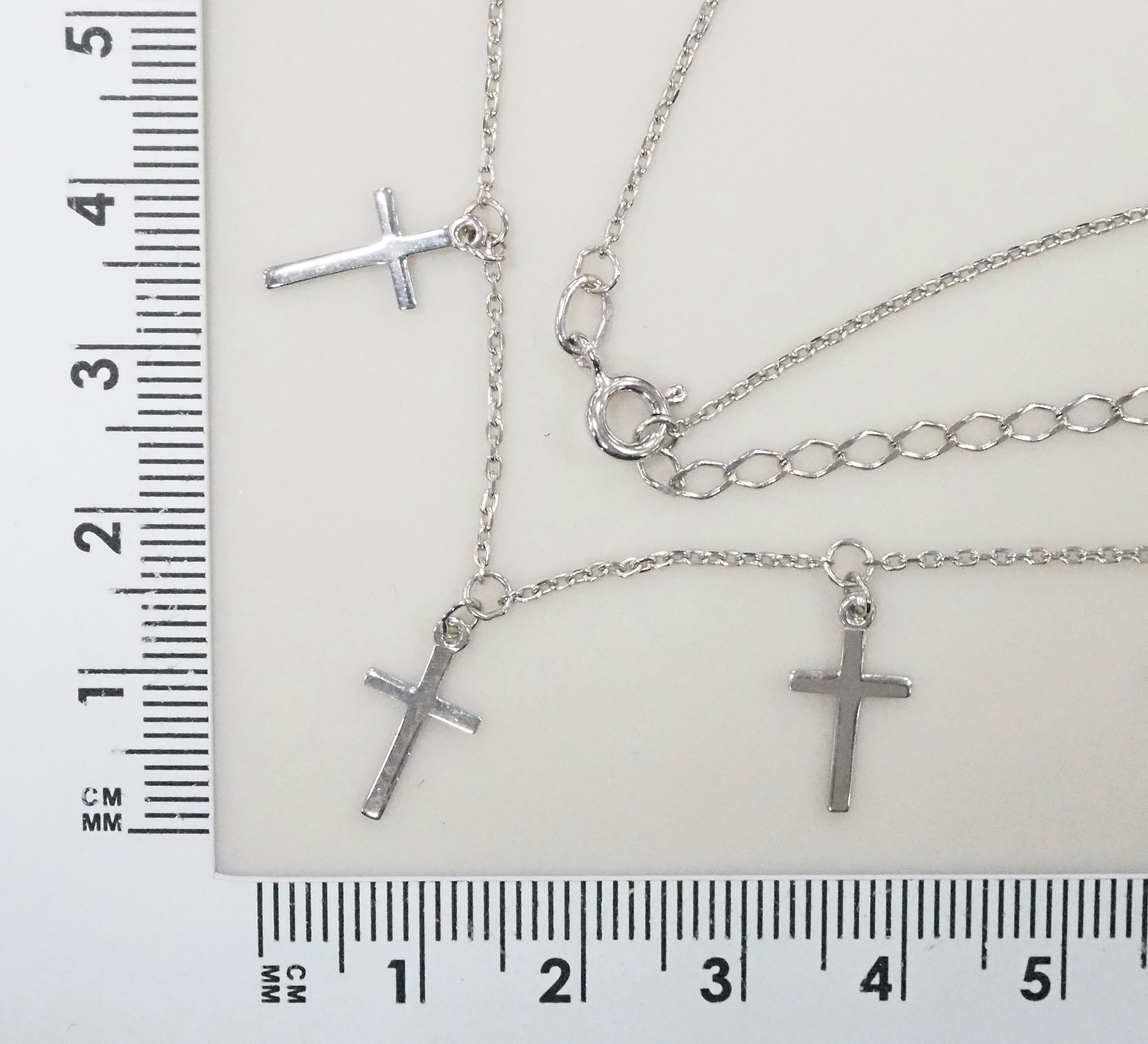 Серебряное колье 925 пробы; плетение Якорное;