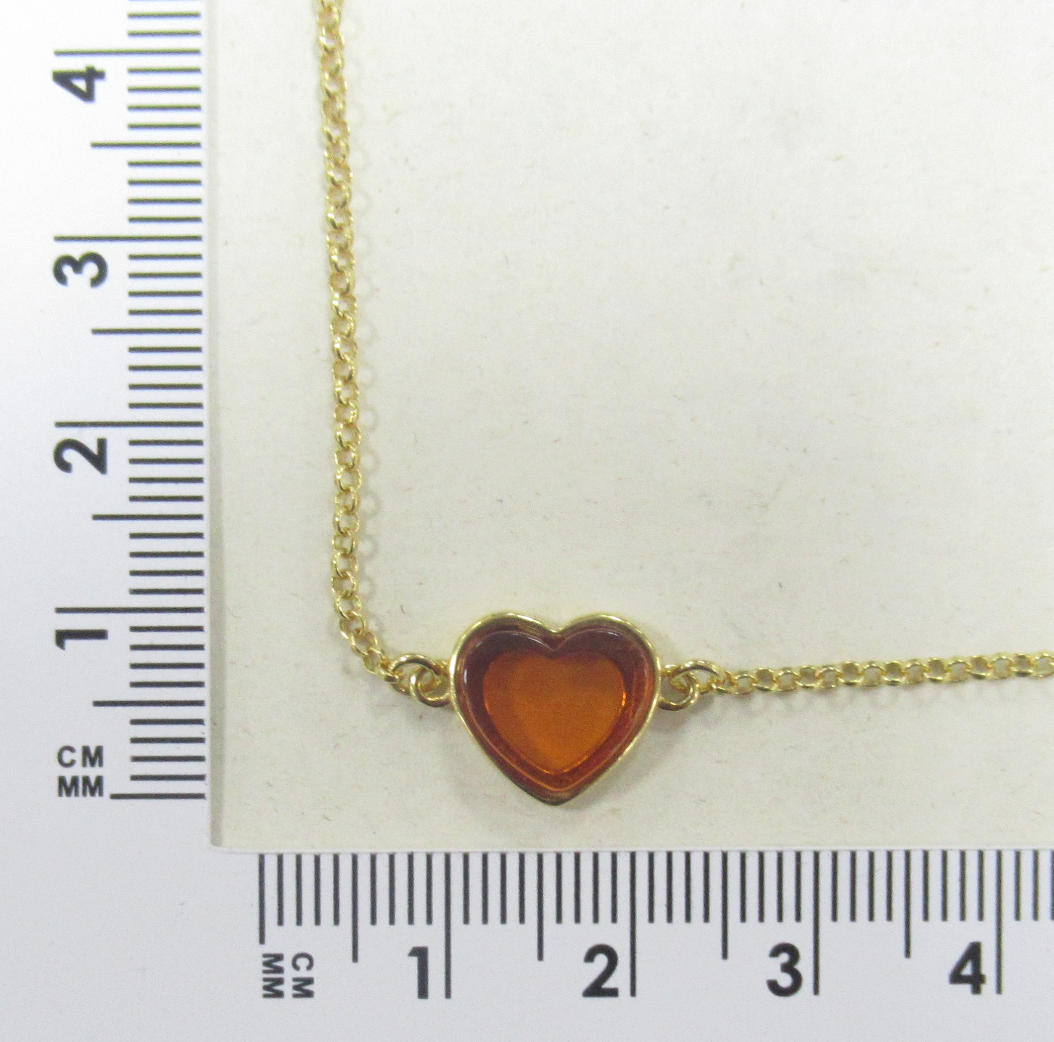 Серебряное колье 925 пробы; плетение Ролло; вставки 1 Янтарь;