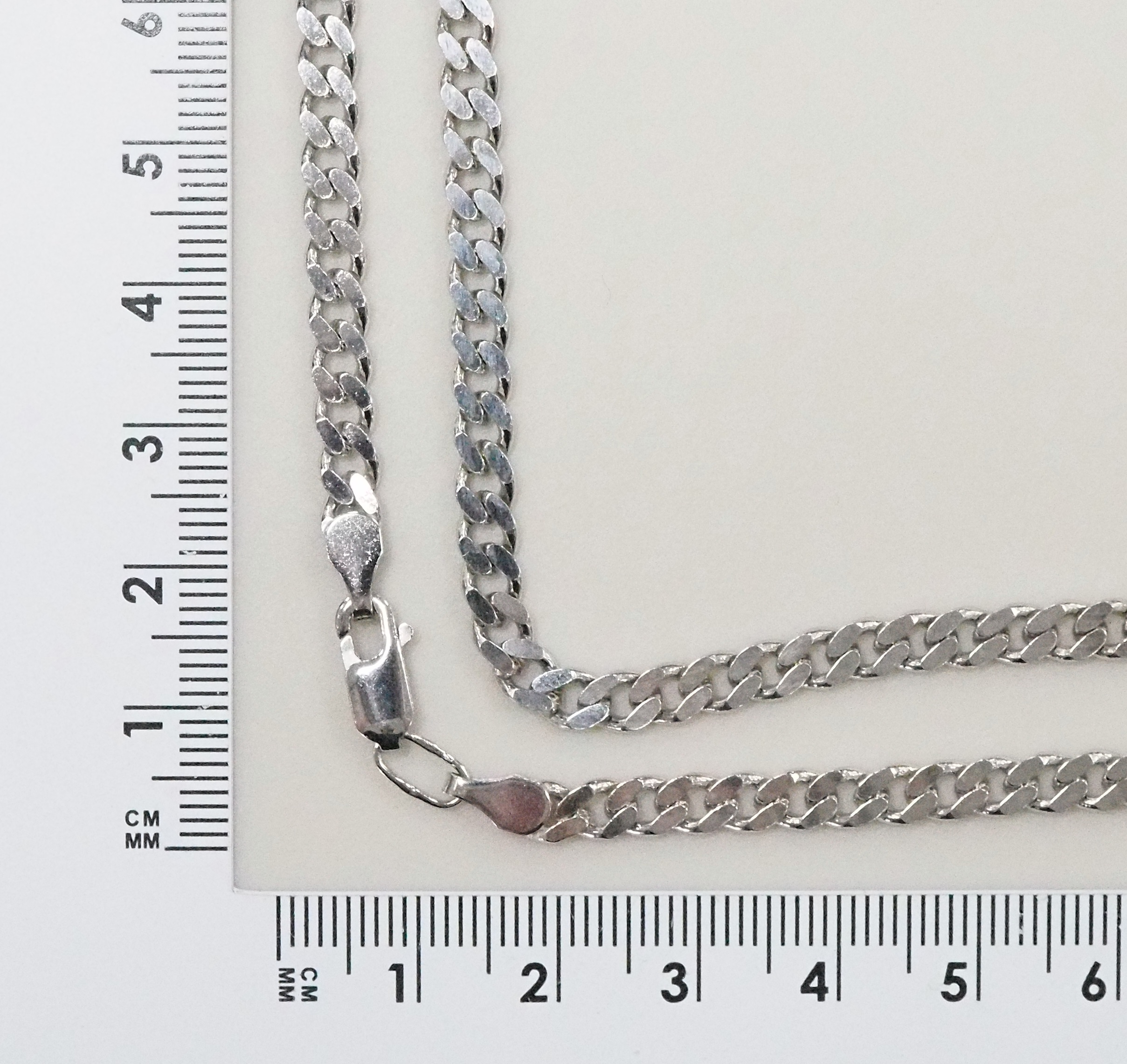 Серебряная цепь 925 пробы; плетение Панцирное;