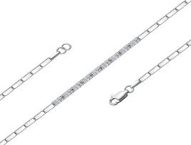 Браслет из белого золота с бриллиантами