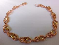 Серебряный браслет с муассанитами