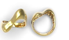 10319-000610 Кольцо (Au 375)