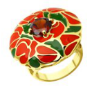 Серебряное кольцо с ситаллом