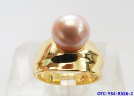 Серебряное кольцо с жемчугом Эдисон