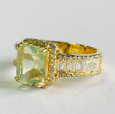 Серебряное кольцо с флюоритом