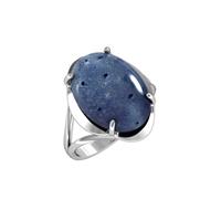 Серебряное кольцо с кораллом Акори