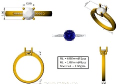 10322-005209 Кольцо (Ag 925)