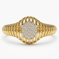 Серебряное кольцо с кубическим цирконием