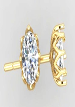 10512-000821 Серьги (Au 585)