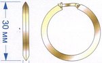Серьги-конго из золота