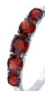 Серебряные серьги с гранатами