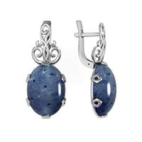 Серебряные серьги с кораллами Акори