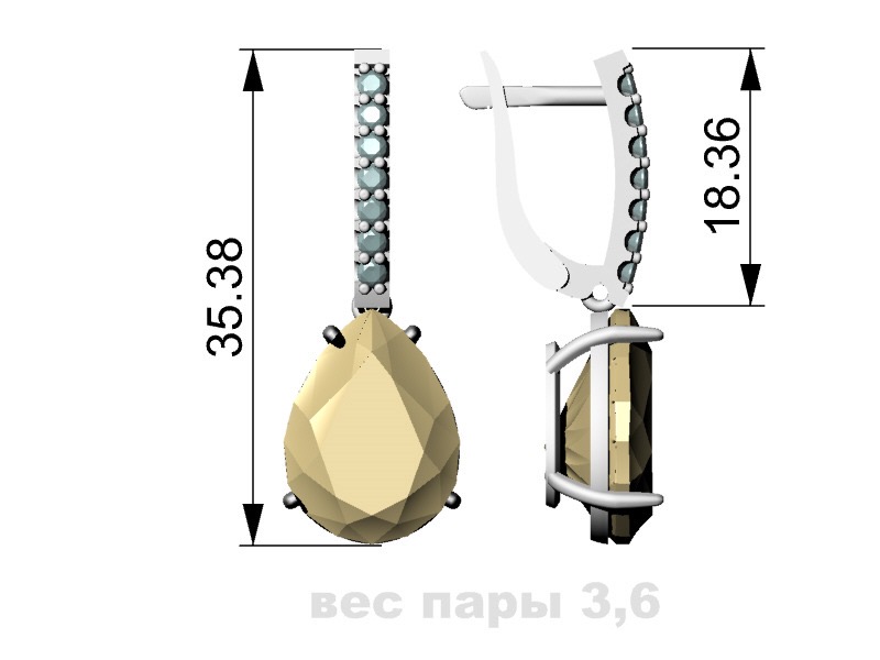 10522-005103 Серьги (Ag 925)