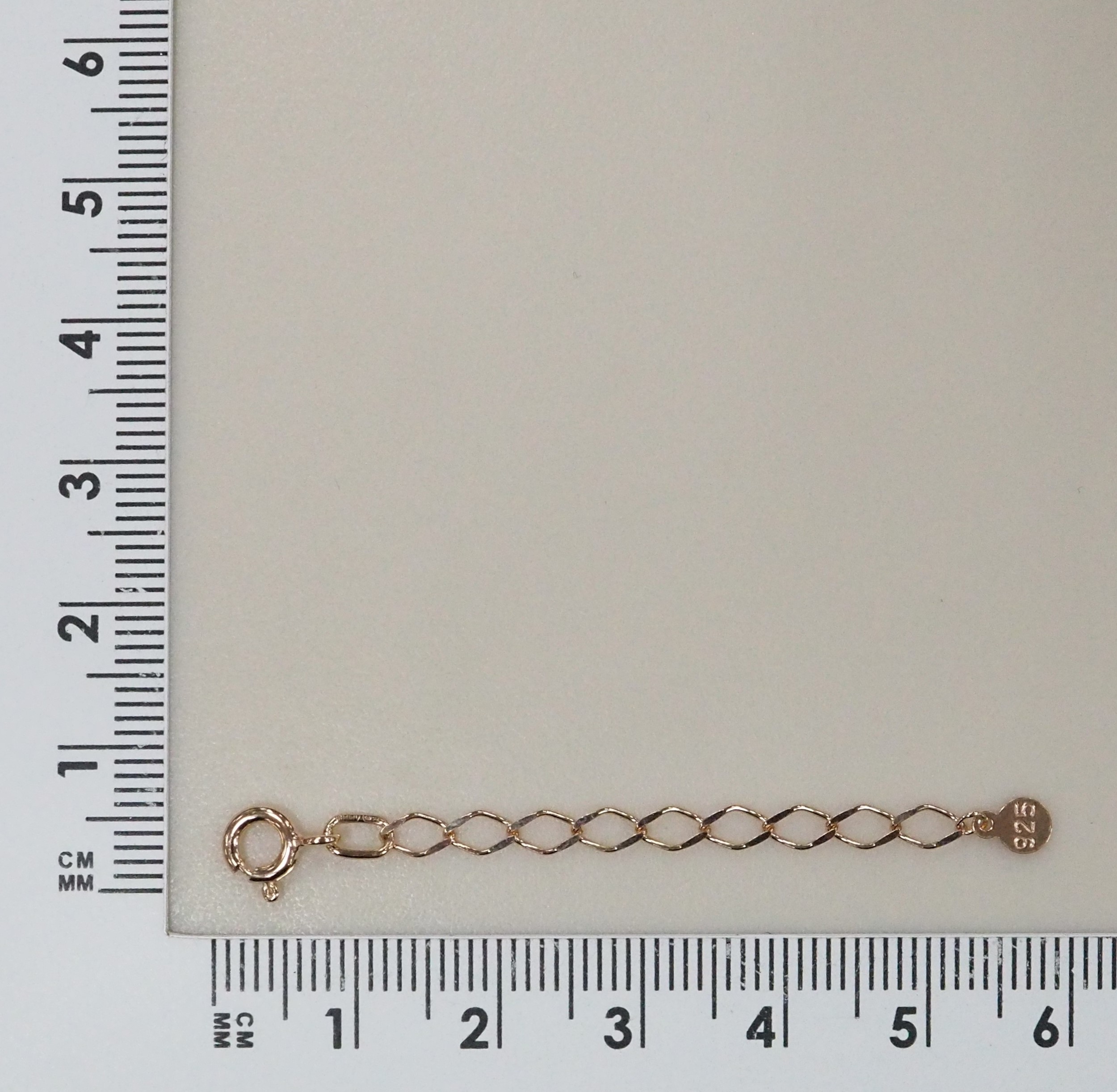 Серебряная цепочка-удлинитель 5см