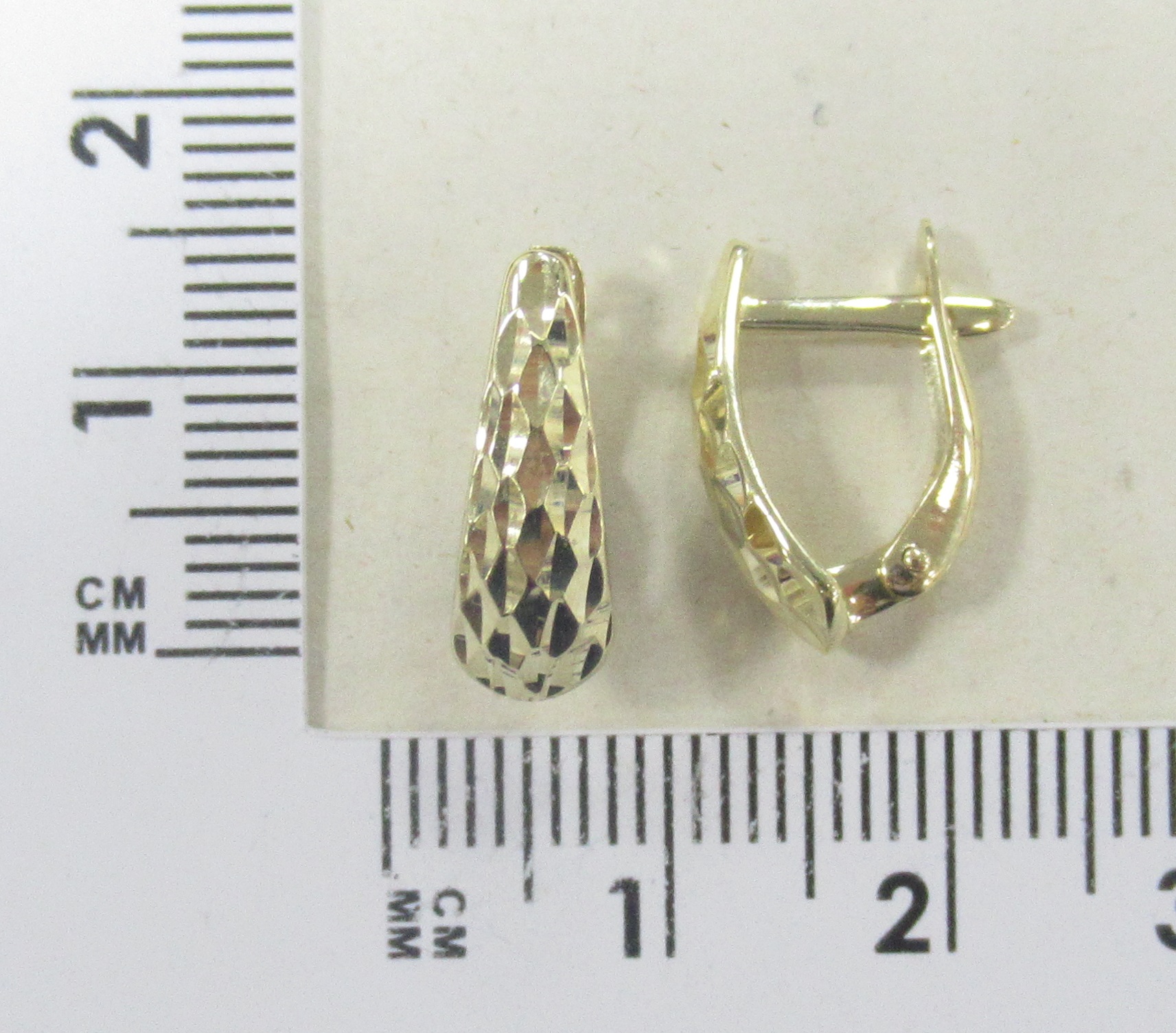 Серьги из желтого золота