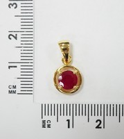 Серебряная подвеска 925 пробы; вставки 1 Рубин 1,289ct F/2;