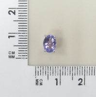 Серебряная подвеска 925 пробы; вставки 1 Танзанит 0,76ct;